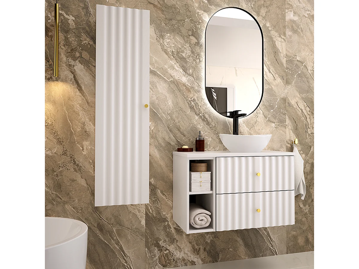 Móvel de lavatório Izae branco 80cm