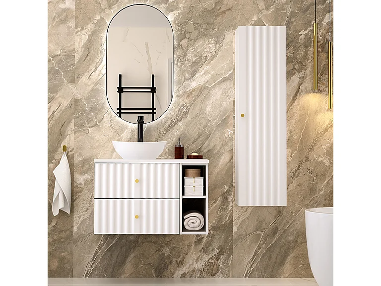 Móvel de lavatório Izae branco 80cm