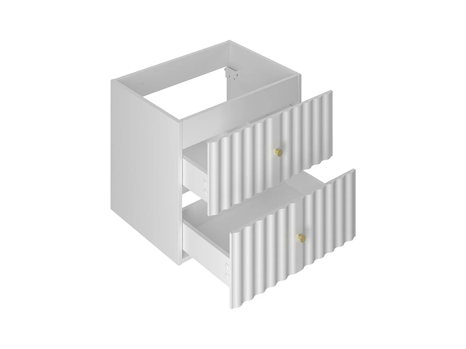 Meuble simple vasque 60cm Izae Blanc