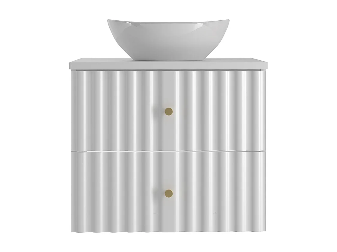 Mobile bagno con lavabo Izae bianco 60cm