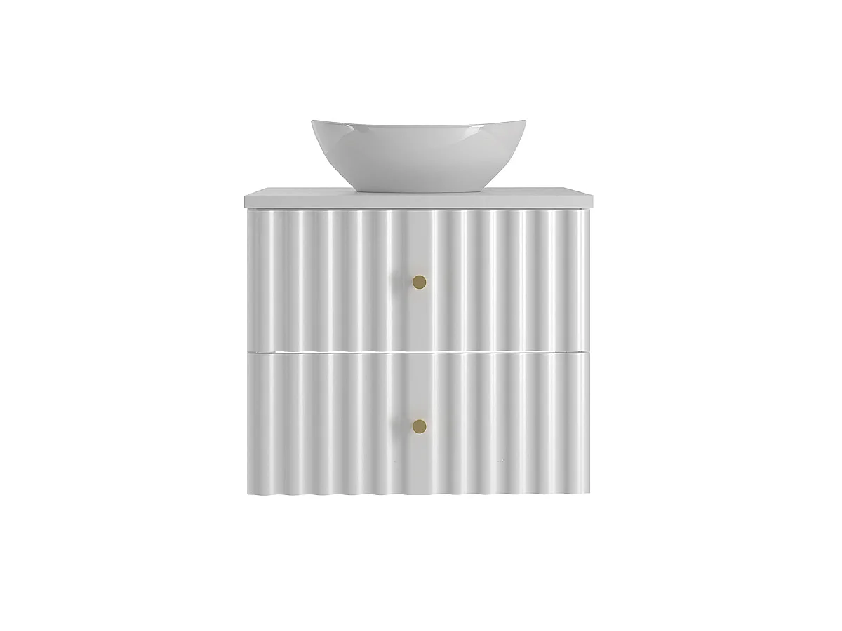 Mobile bagno con lavabo Izae bianco 60cm
