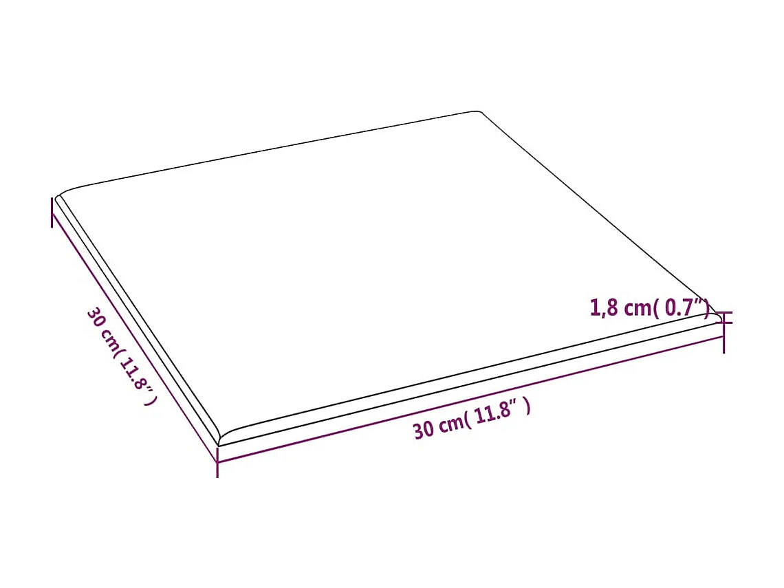 Belkis  Panneaux muraux 12 pcs Gris 30x30 cm Similicuir 1,08 m²