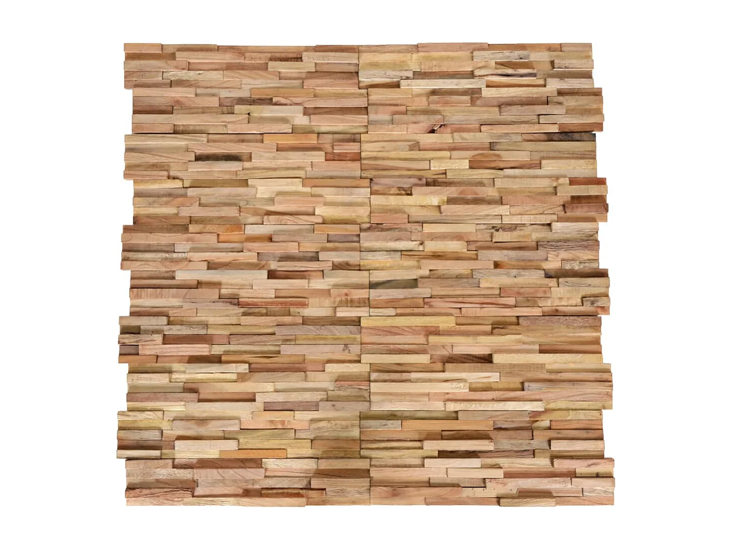 Lucien-François-Paul  Panneaux de revêtement mural 3D 10 pcs 1,08 m² Bois de teck