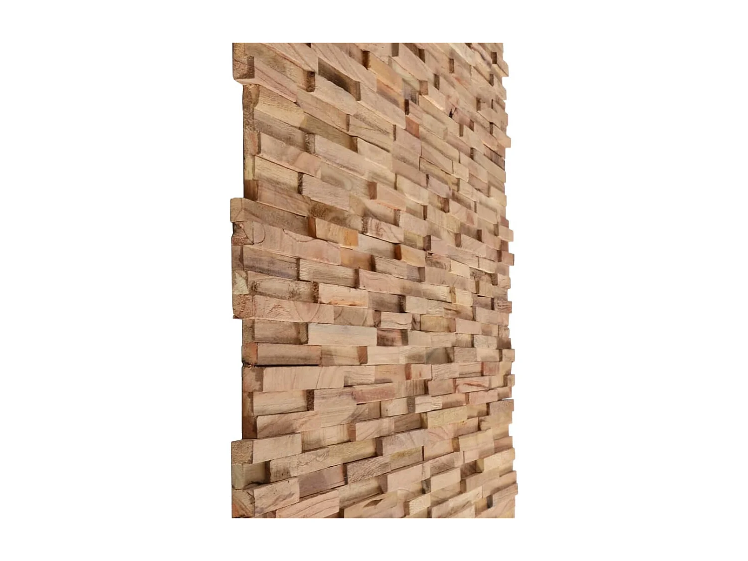 Lucien-François-Paul  Panneaux de revêtement mural 3D 10 pcs 1,08 m² Bois de teck