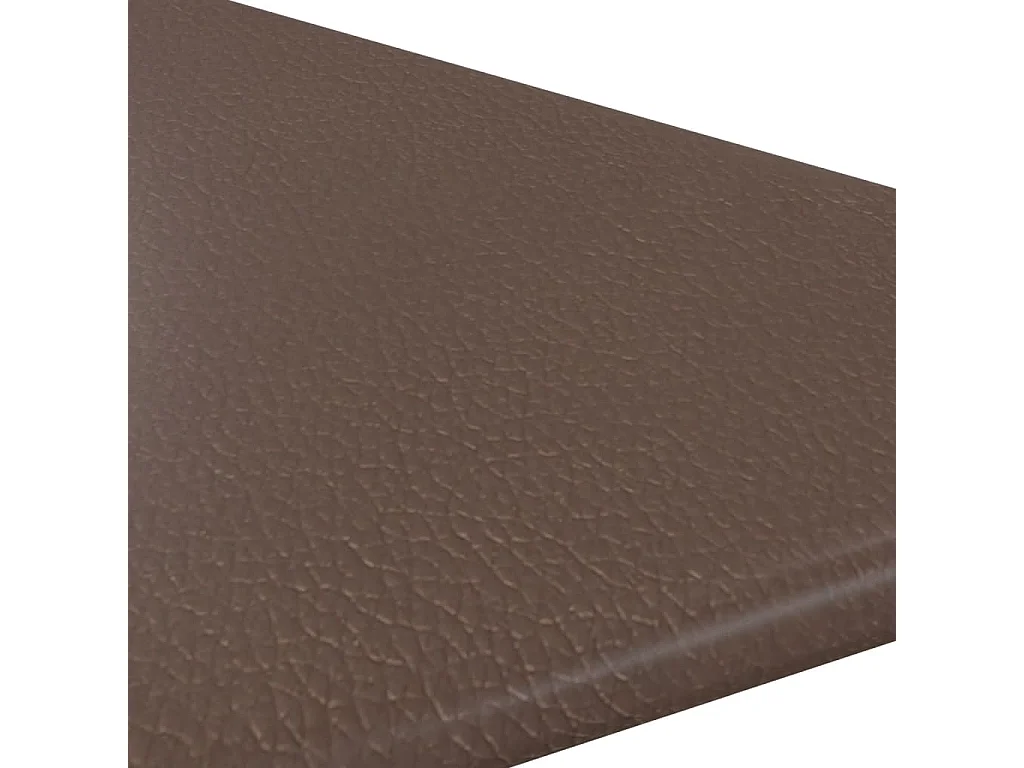 Belkis  Wandpaneele 12 Stk. Braun 30x30 cm Kunstleder 0,54 m²