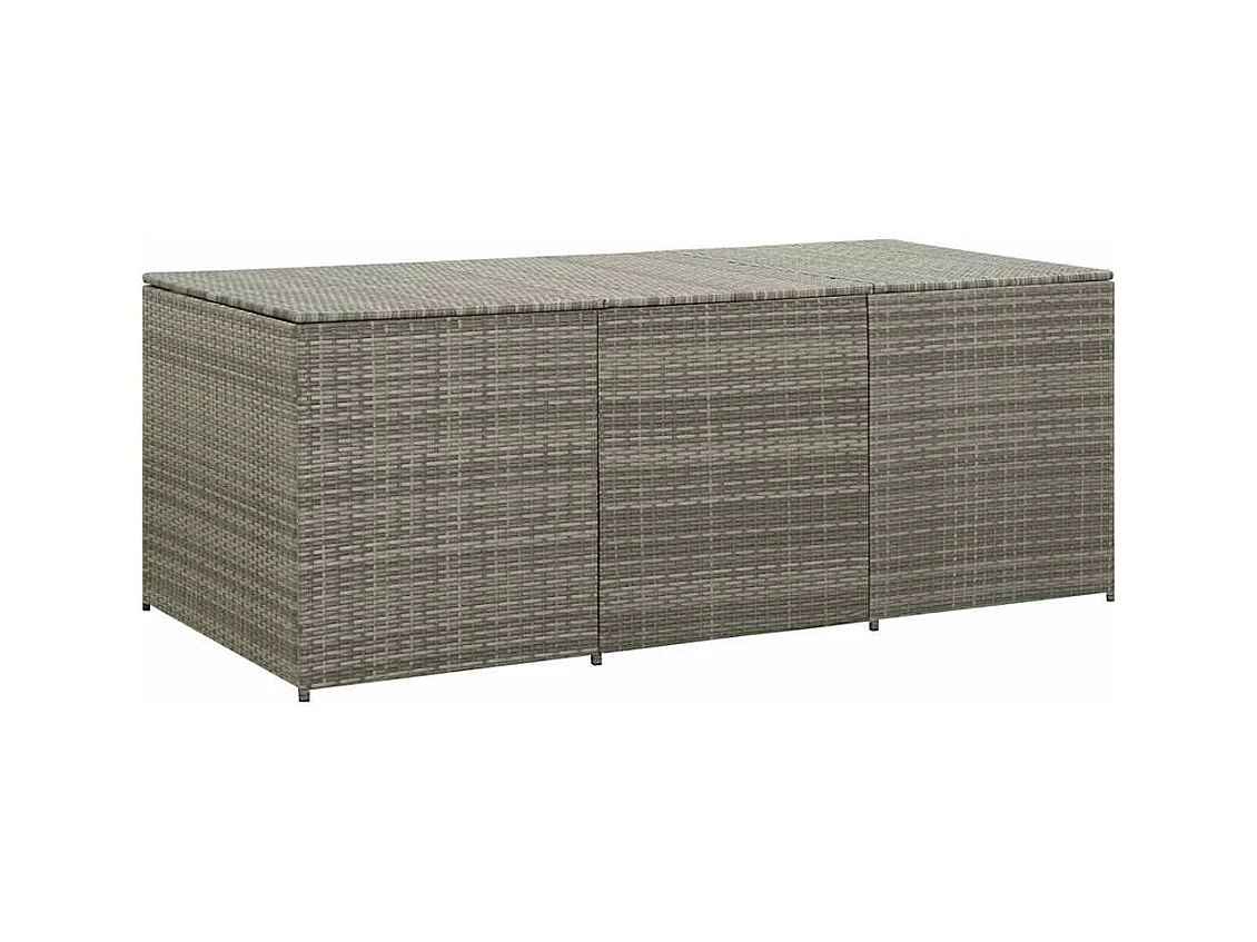 Dorian  Tuinbox 180x90x70 cm poly rattan grijs
