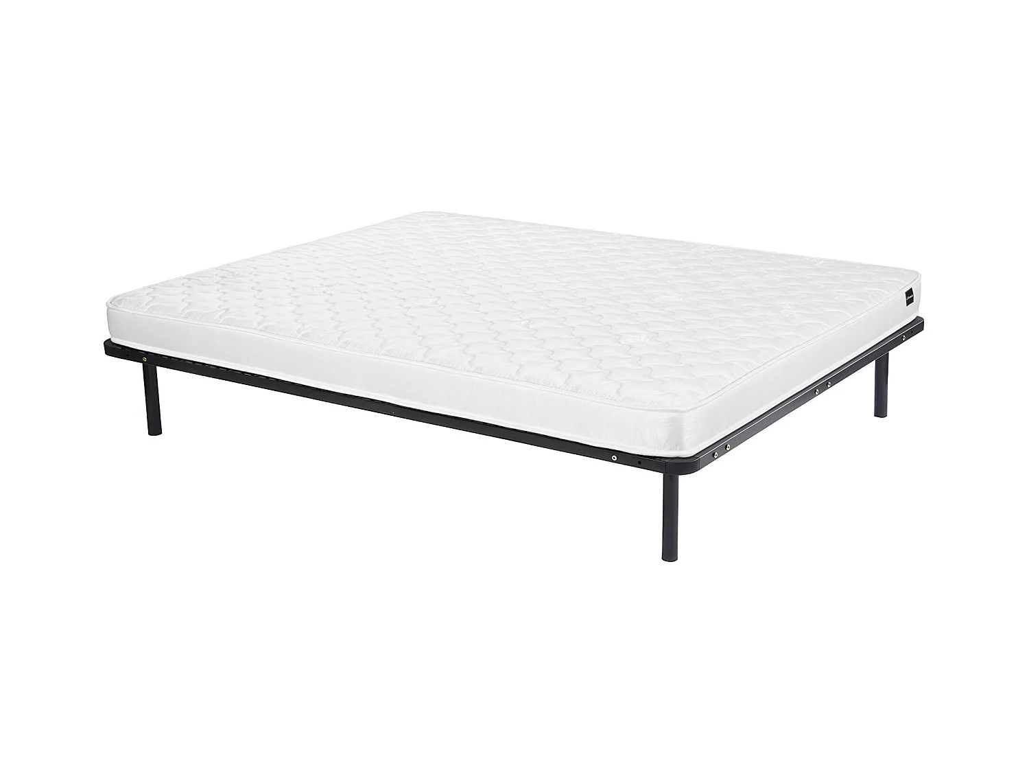 Ensemble 120 x 200 cm cadre à lattes + matelas mousse ép.15cm - DANAE II de YSMÉE