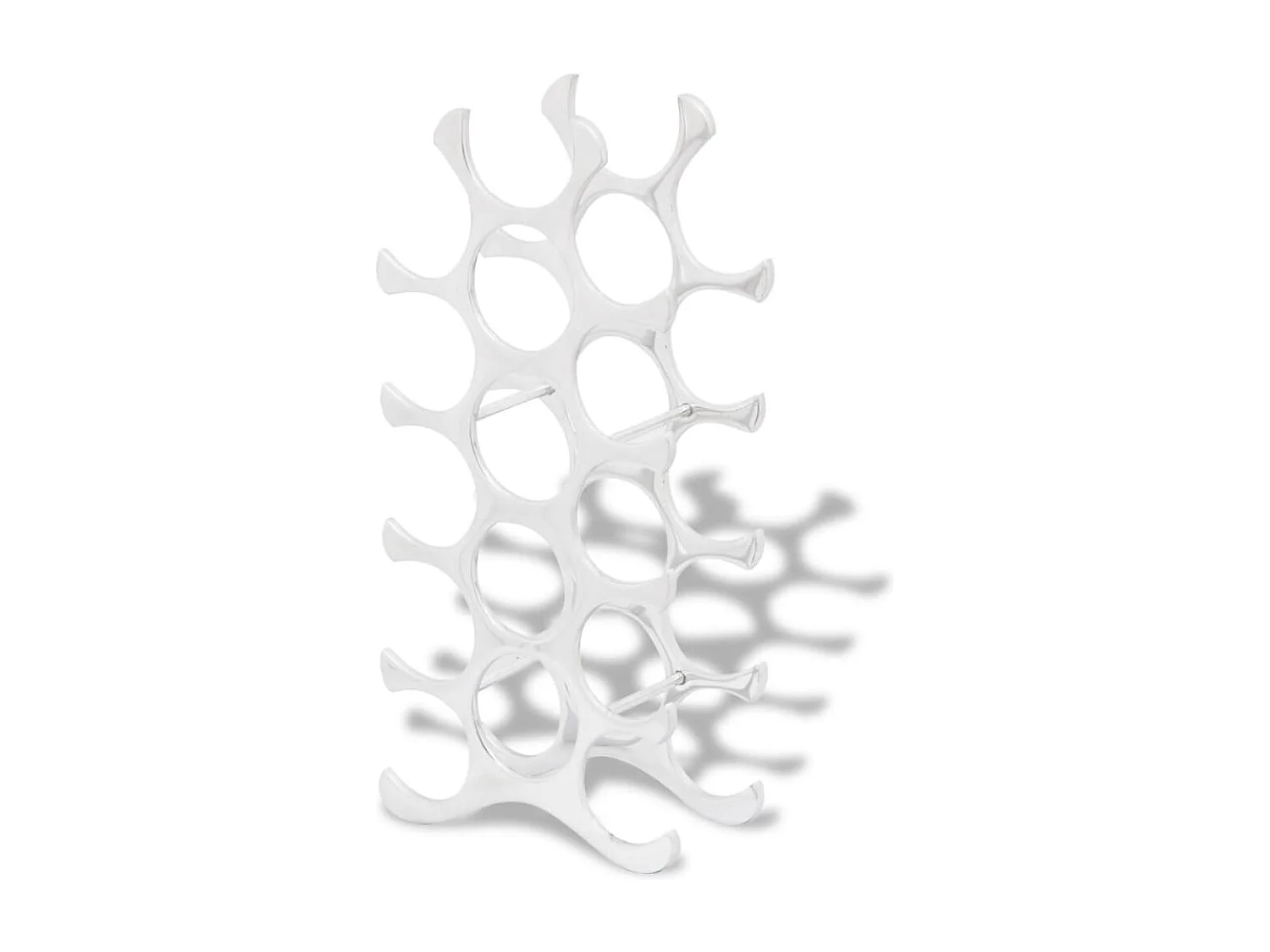 Saint-Brieuc  Casier à bouteilles pour 15 bouteilles Argenté Aluminium