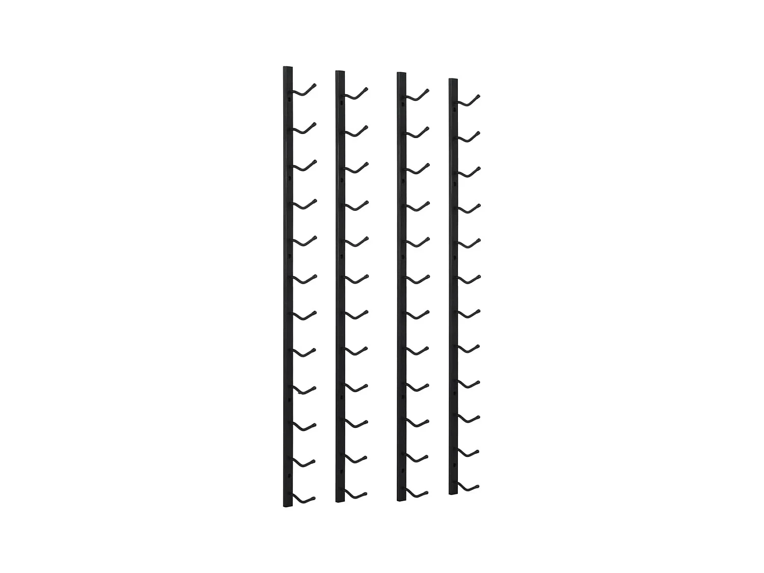 Harvey Alan  Casiers à bouteilles mural pour 12 bouteilles 2 pcs noir fer
