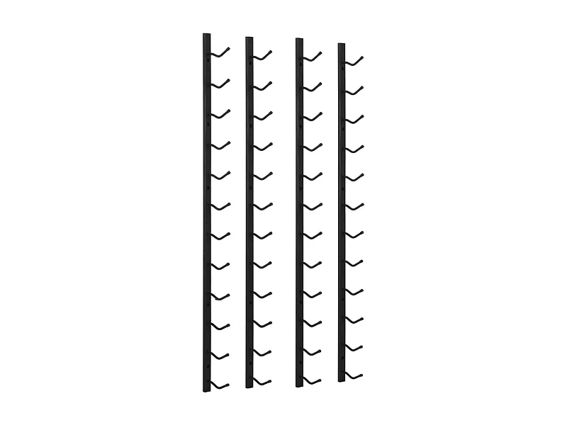 Harvey Alan  Casiers à bouteilles mural pour 12 bouteilles 2 pcs noir fer