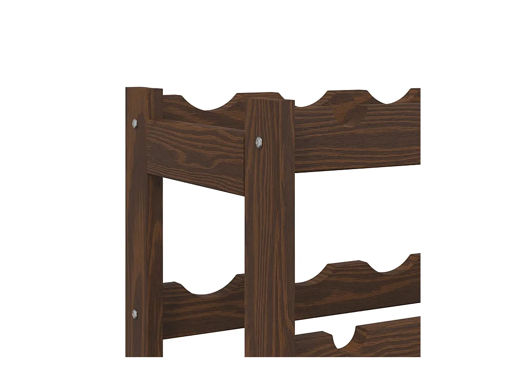 Daisy  Wijnrek voor 42 flessen massief grenenhout bruin