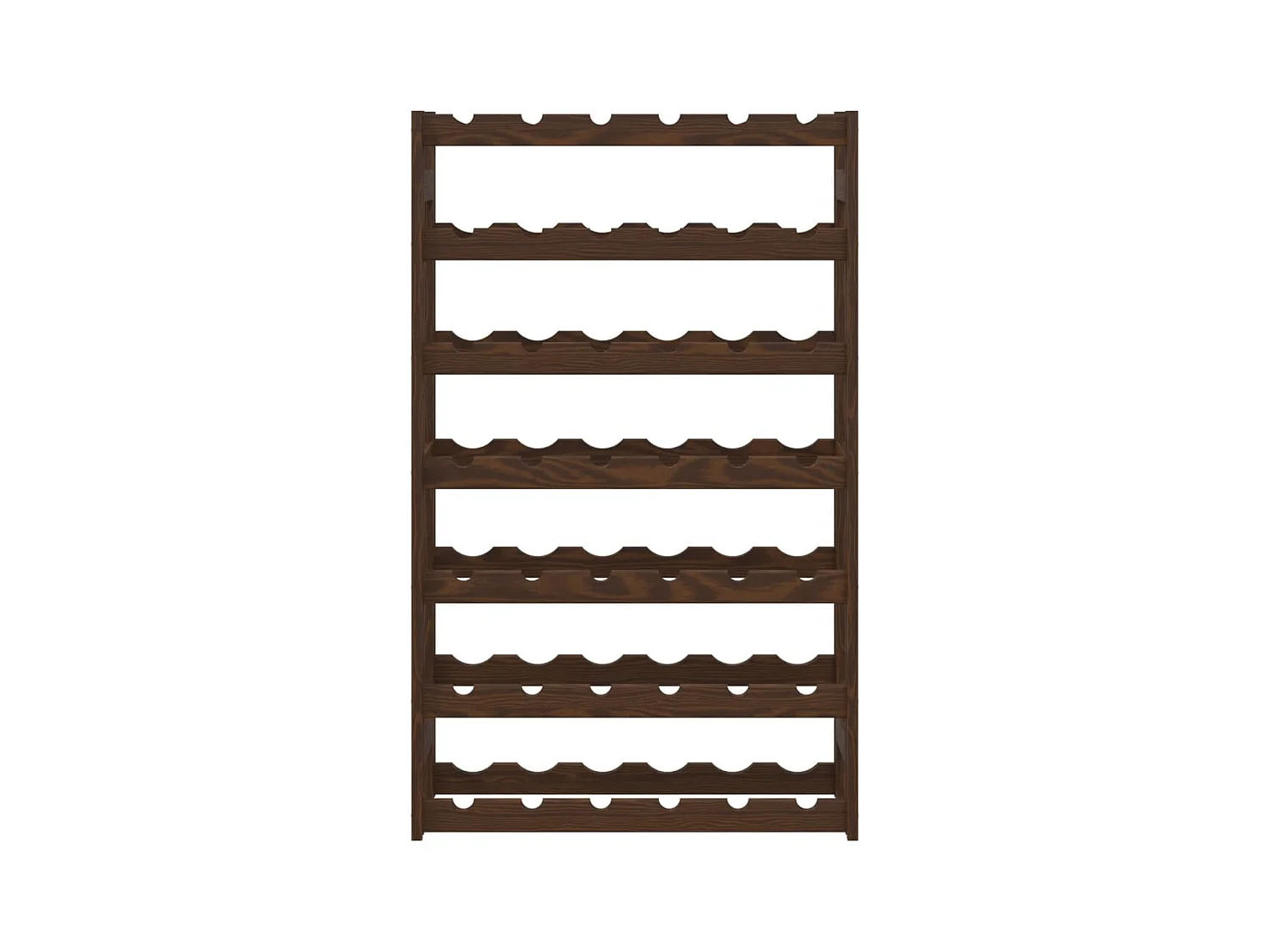 Daisy  Wijnrek voor 42 flessen massief grenenhout bruin