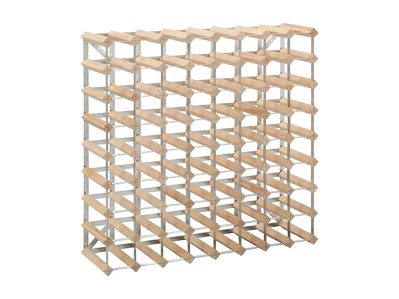 Orlina  Casier à bouteilles pour 72 bouteilles Pinède solide