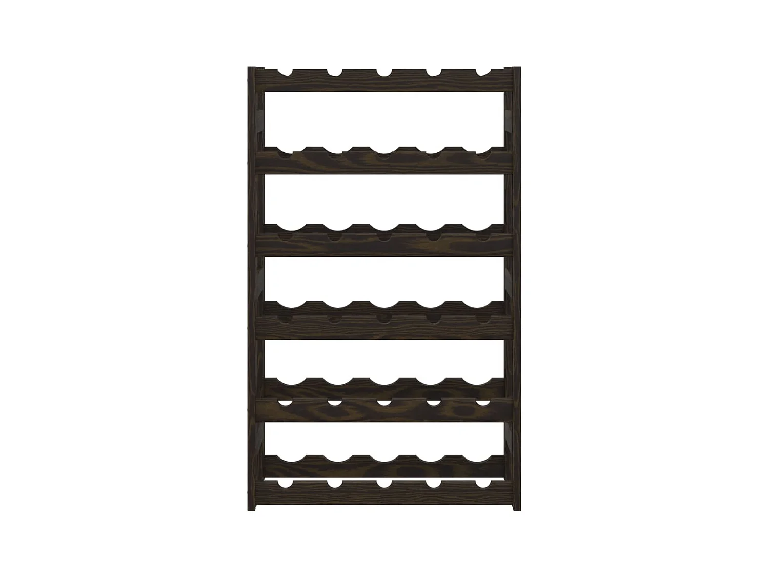 Daisy  Botellero para 30 botellas madera maciza de pino negro