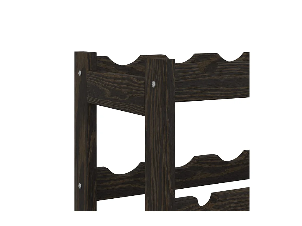 Daisy  Botellero para 30 botellas madera maciza de pino negro