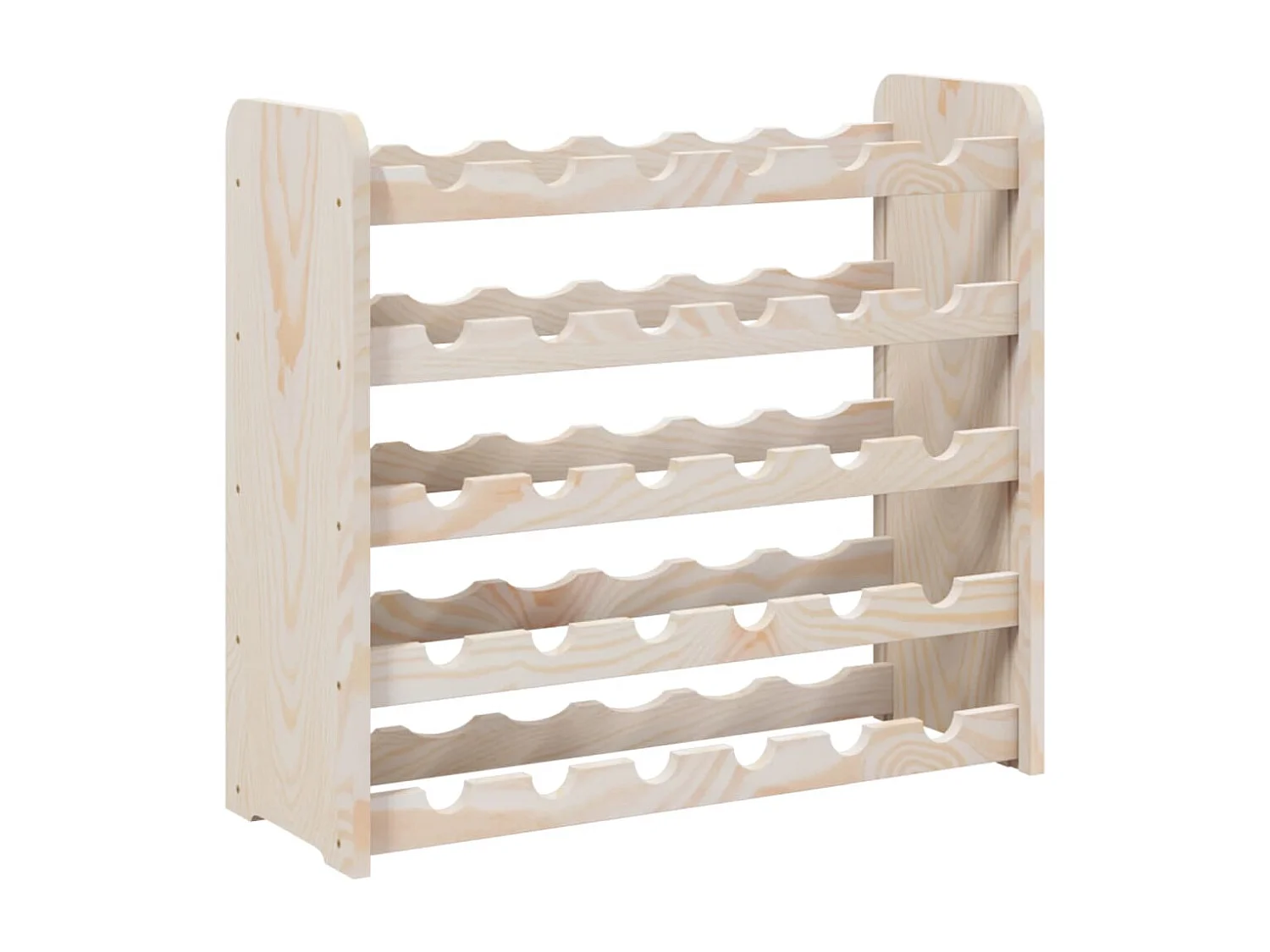 Eldon  Botellero madera maciza de pino 67,5x25x60 cm