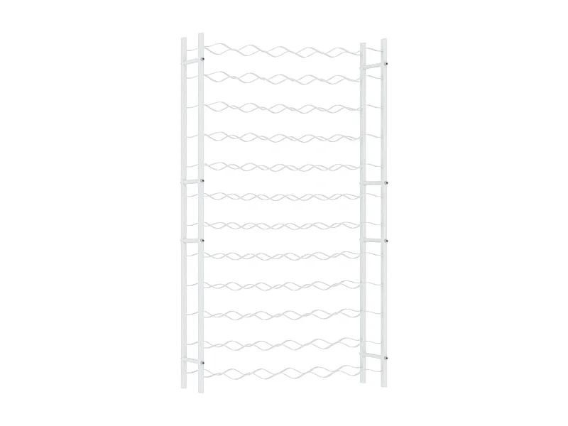 Juniper  Botellero para 72 botellas de metal blanco