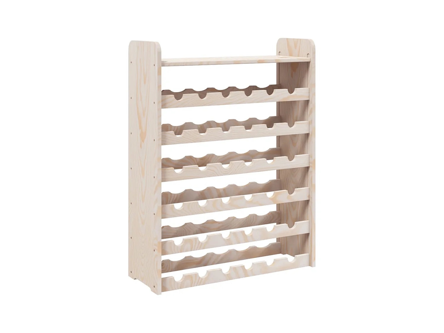 Eldon  Casier à vin et panneau supérieur 67,5x25x87 cm bois pin massif