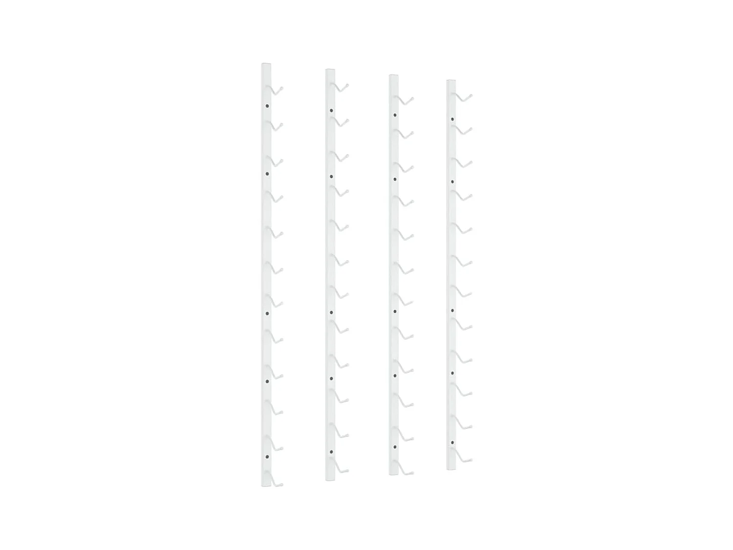 Harvey Alan  Casier à vin mural pour 12 bouteilles 2 pcs Blanc Fer