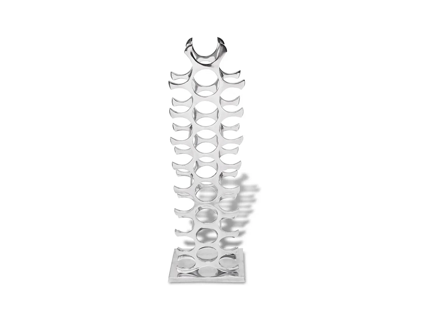Garden Furniture -  Casier à bouteilles Aluminium Argenté 27 bouteilles