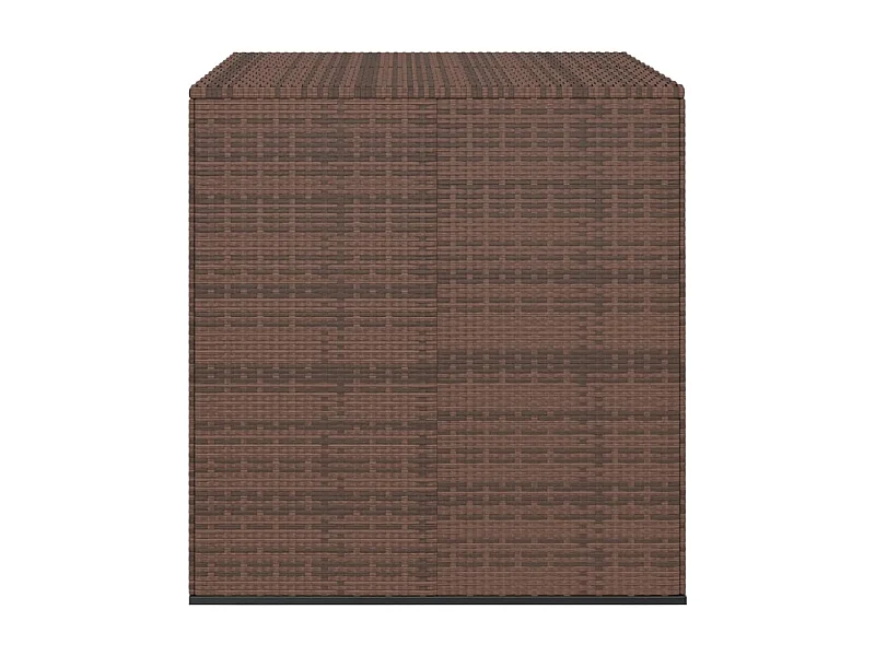 Evans  Boîte à coussins de jardin Résine tressée 100x97,5x104cm Marron