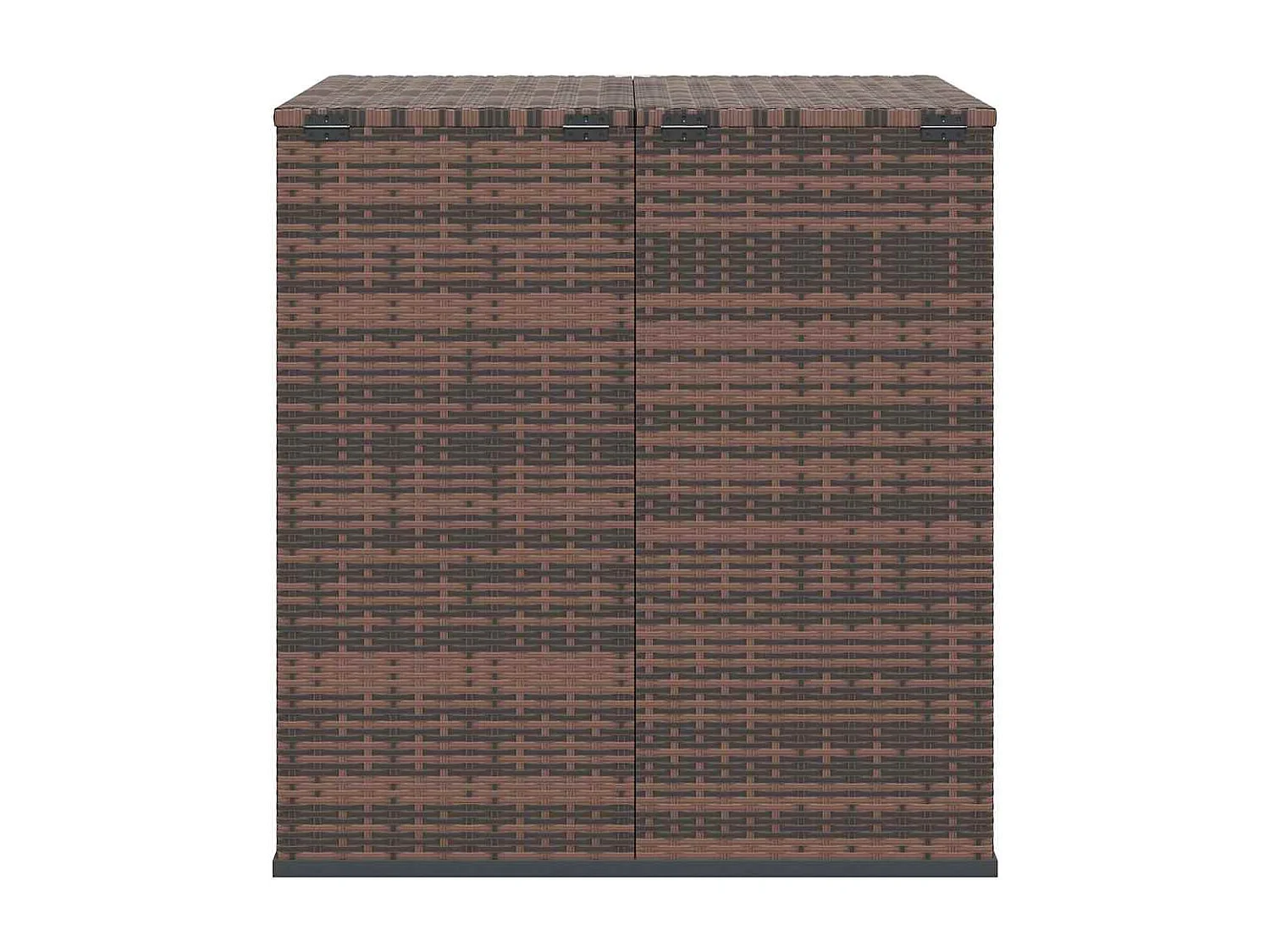 Evans  Boîte à coussins de jardin Résine tressée 100x97,5x104cm Marron