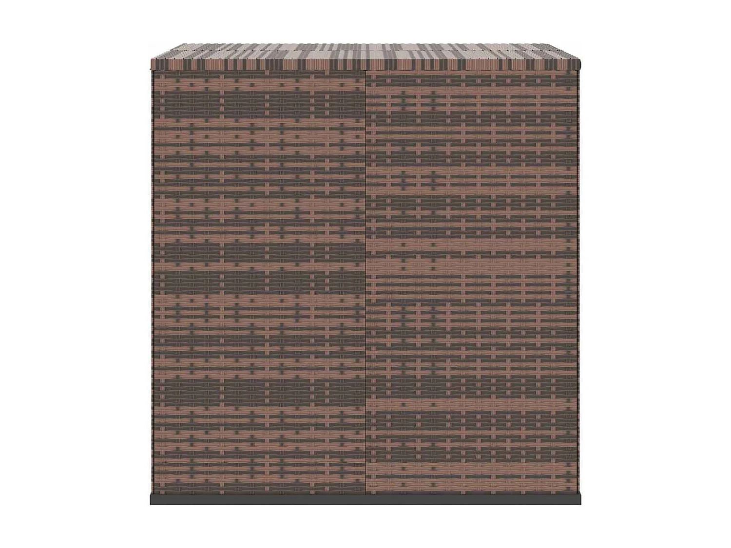 Evans  Boîte à coussins de jardin Résine tressée 100x97,5x104cm Marron