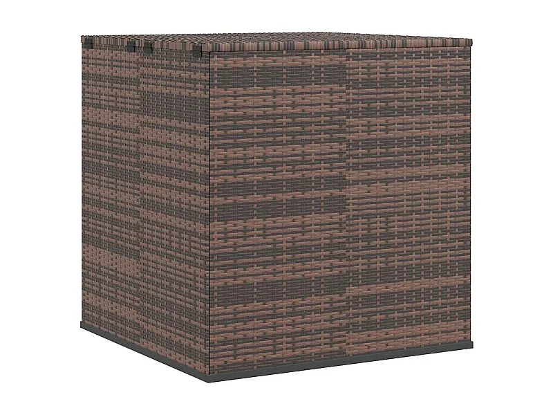 Evans  Boîte à coussins de jardin Résine tressée 100x97,5x104cm Marron