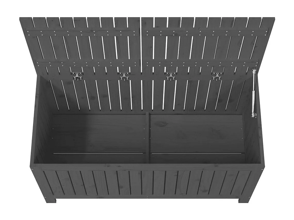 Hara  Tuinbox 121x55x64 cm massief grenenhout grijs