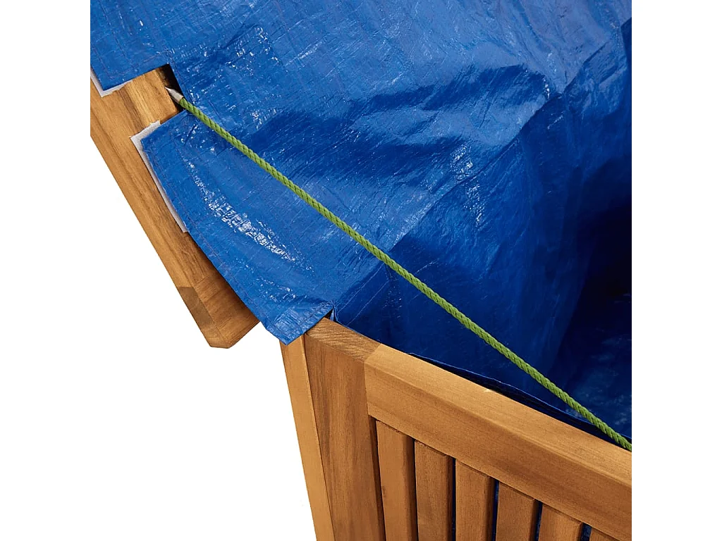 Frederique  Gartenbox 75x75x58 cm Massivholz Akazie