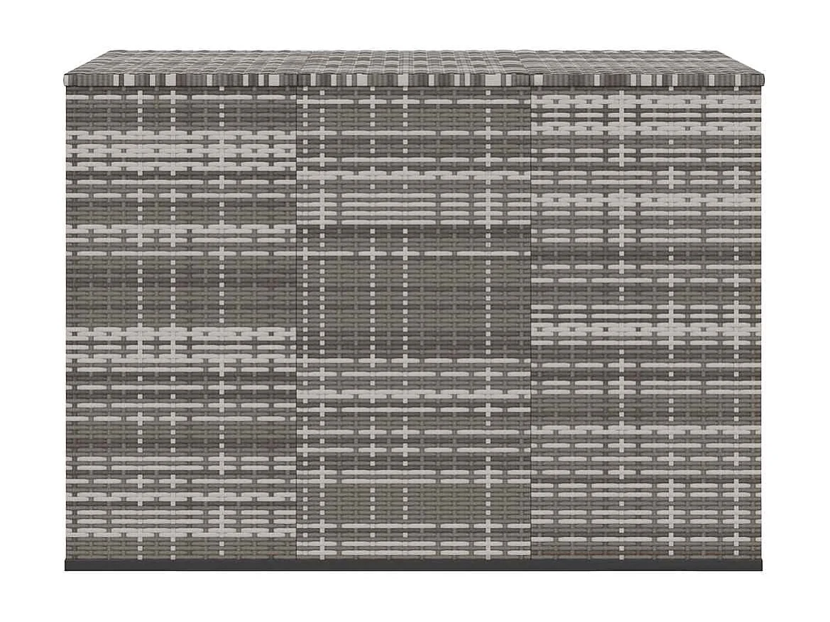 Evans  Boîte à coussins de jardin Résine tressée 145x100x103 cm Gris