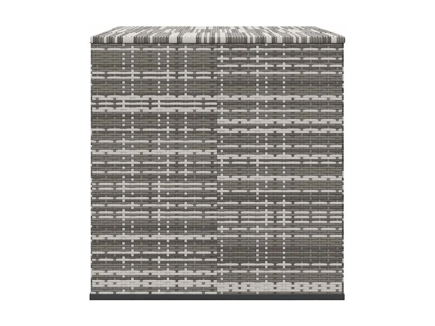 Evans  Boîte à coussins de jardin Résine tressée 145x100x103 cm Gris