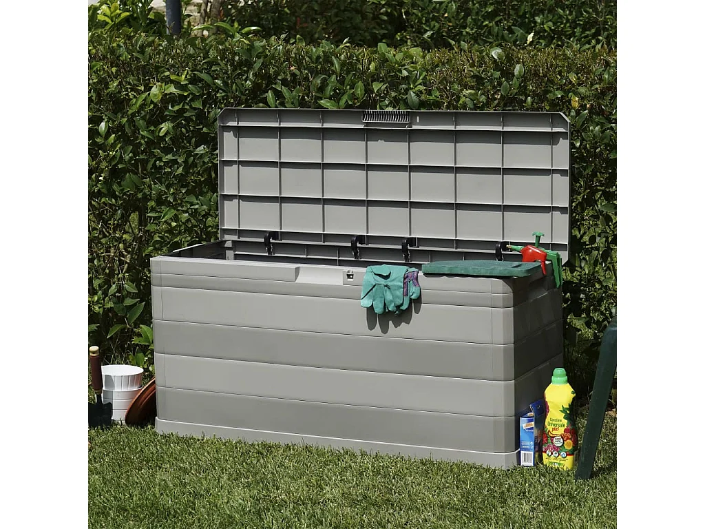 Paul-Bernard-Louis  Caja de almacenamiento de jardín gris 117x45x56 cm