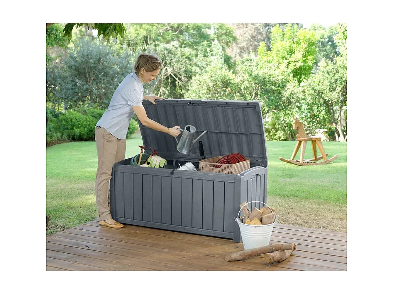 Prolenta Premium -  Boîte de rangement de jardin Glenwood 390 L