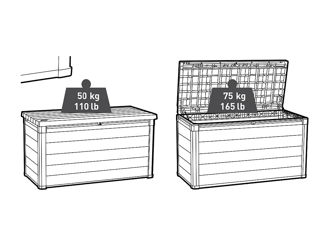 Prolenta Premium -  Boîte de rangement de jardin Denali 757 L Anthracite
