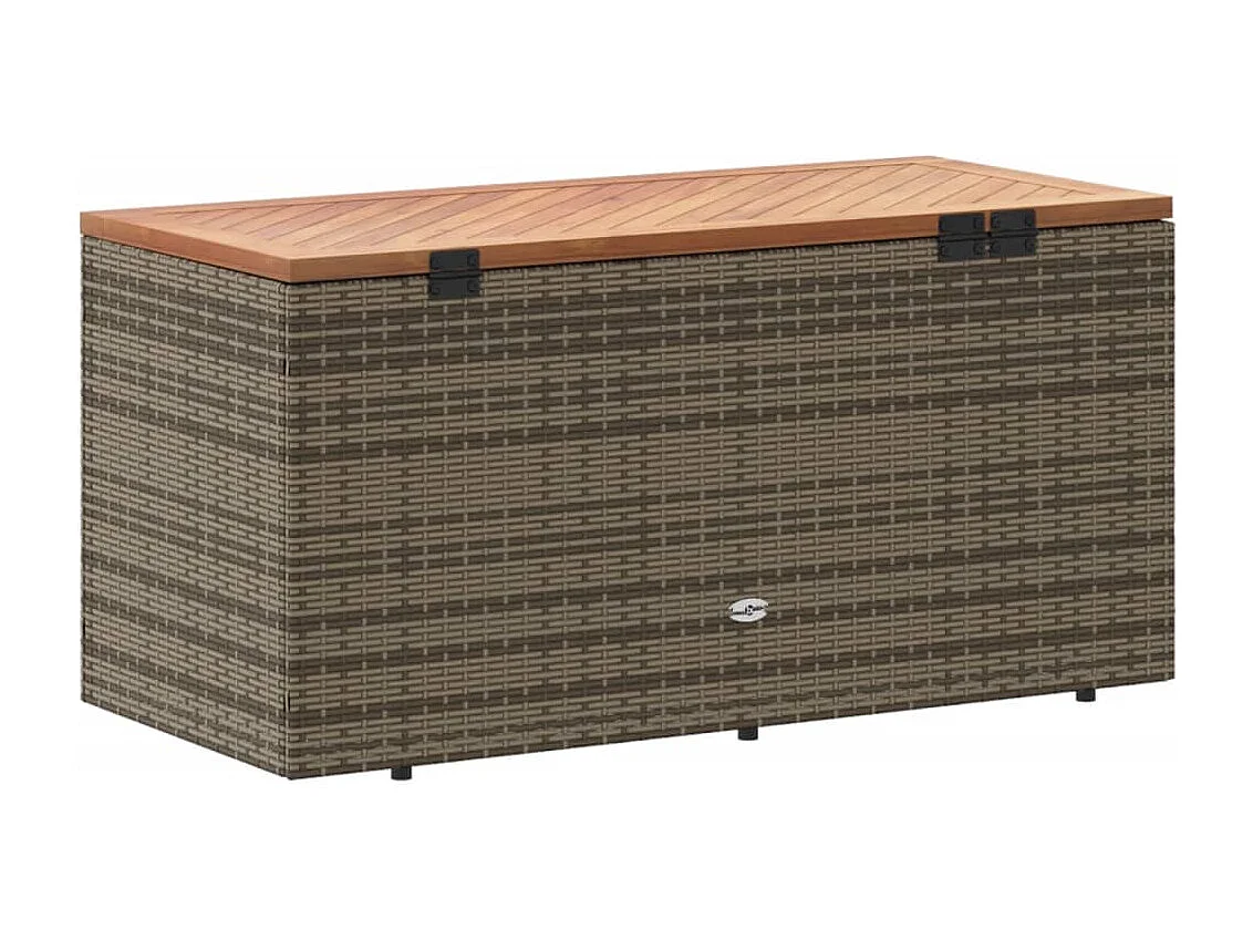 Marly  Tuinbox 110x50x54 cm poly rattan en acaciahout grijs