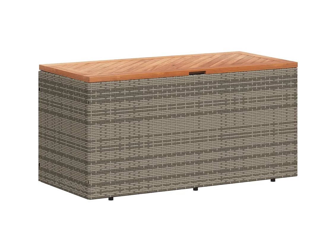 Marly  Tuinbox 110x50x54 cm poly rattan en acaciahout grijs