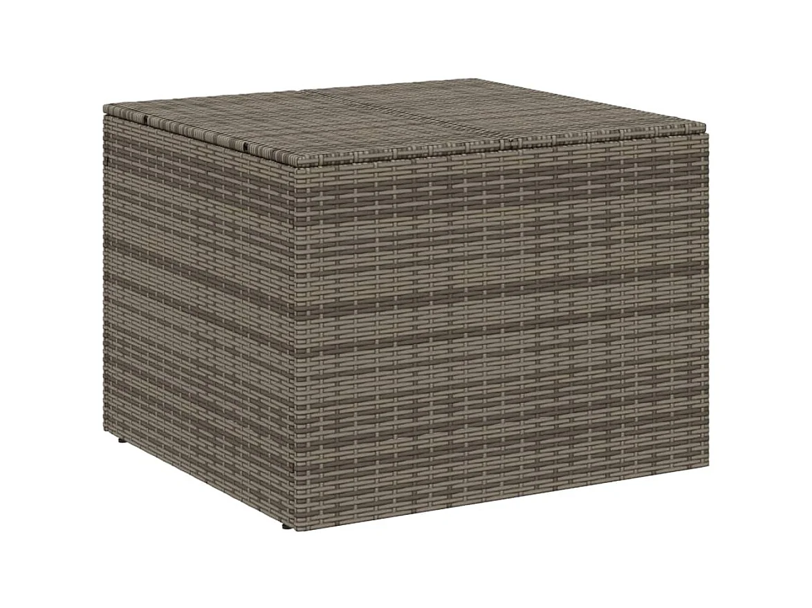 Dorian  Boîte de rangement de jardin gris 291L résine tressée