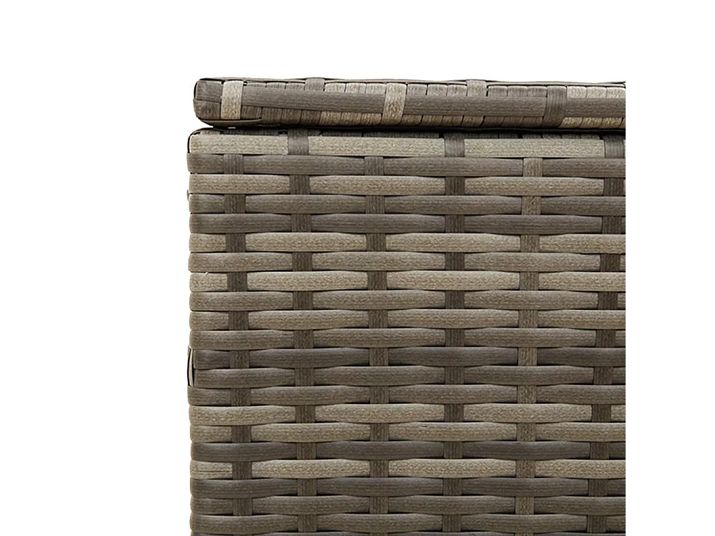 Dorian  Contenitore da Giardino Grigio 291L in Polyrattan