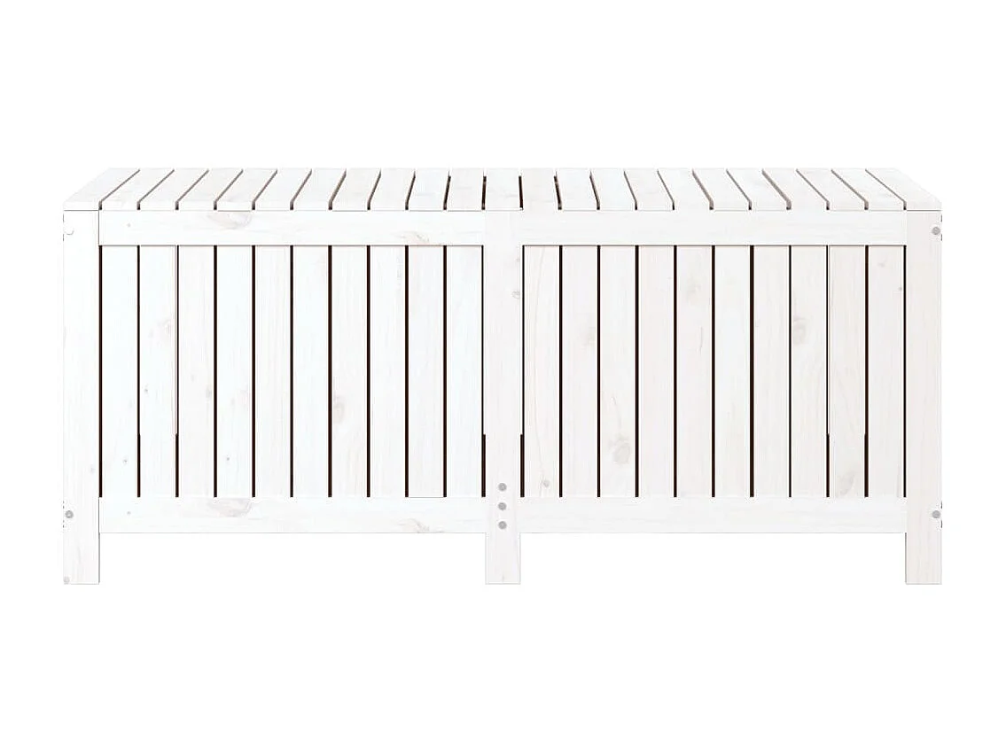 Hara  Boîte de rangement de jardin Blanc 147x68x64 cm Bois de pin