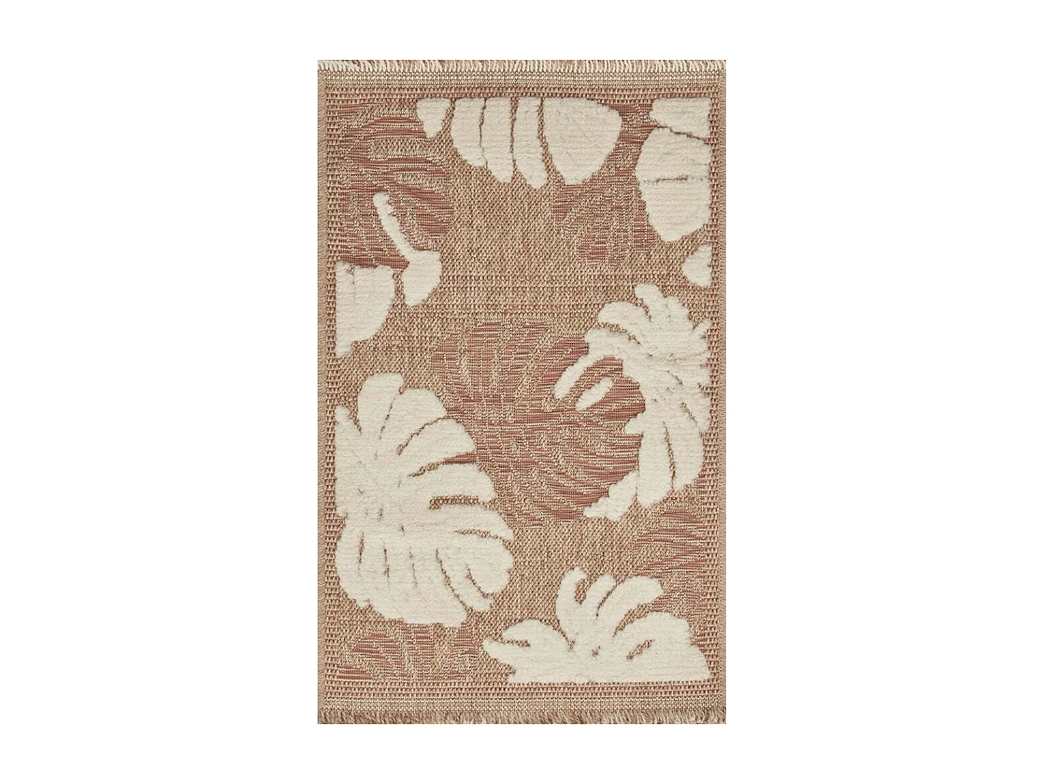 Tapis intérieur extérieur aspect jute terracotta Tijuana 9062 170 x 120 cm