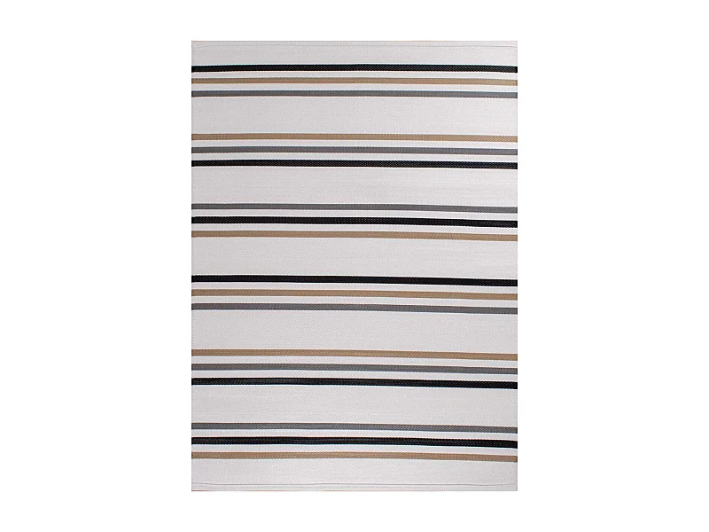 Tapis extérieur en polypropylène Spargi 1742 noir 150 x 220 cm