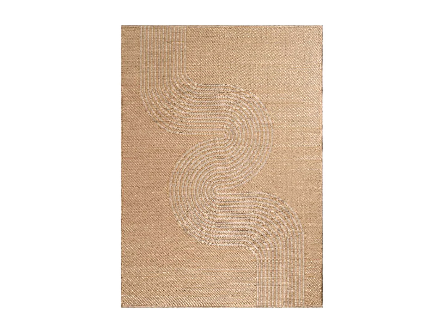 Tapis extérieur en polypropylène Spargi 1743 beige 120 x 160 cm