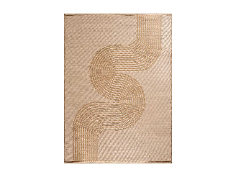 Tapis extérieur en polypropylène Spargi 1743 beige 120 x 160 cm