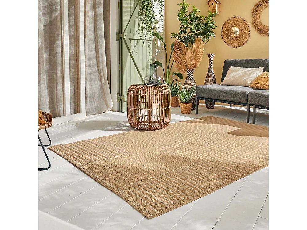 Tapis extérieur en polypropylène Spargi 1745 beige 120 x 160 cm