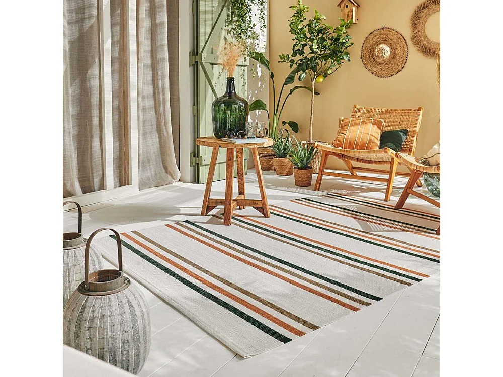 Tapis extérieur en polypropylène Spargi 1742 vert 150 x 220 cm