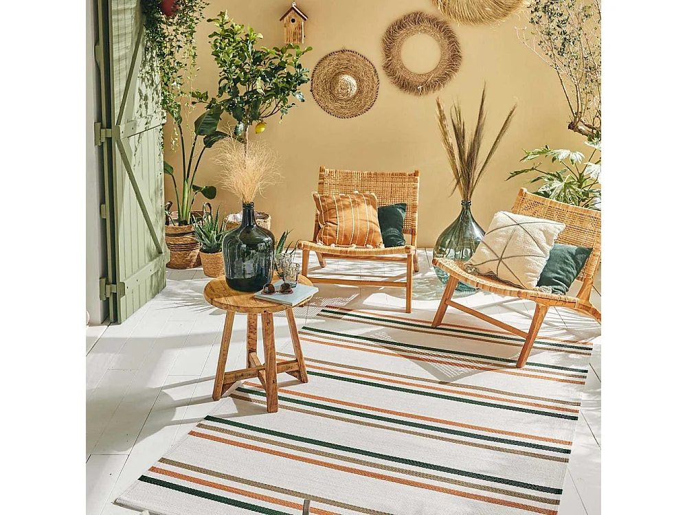 Tapis extérieur en polypropylène Spargi 1742 vert 150 x 220 cm