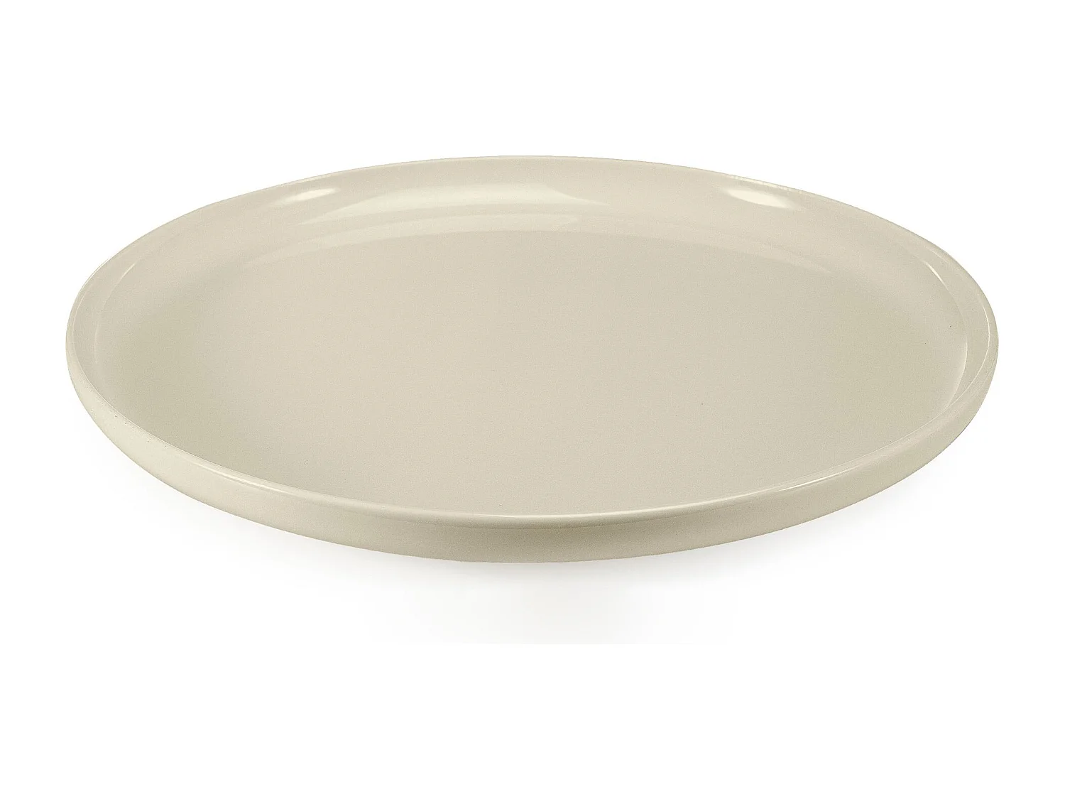 Set de assiettes à dessert 6 personnes 6 pièces - Beige Brillant - VICTO