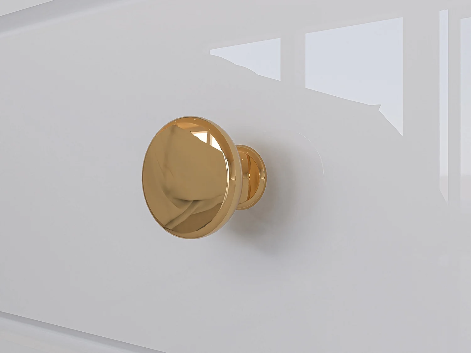 Comodino con cassetto - 50 cm - bianco - DARRBY