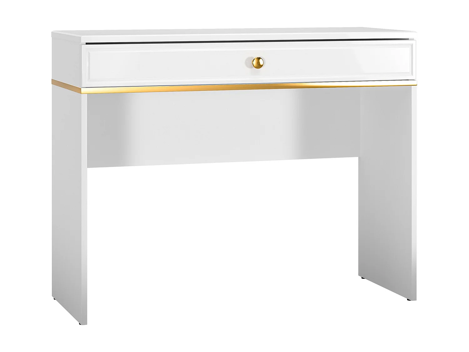 Schminktisch mit Schublade - weiß - 100 cm - DARRBY